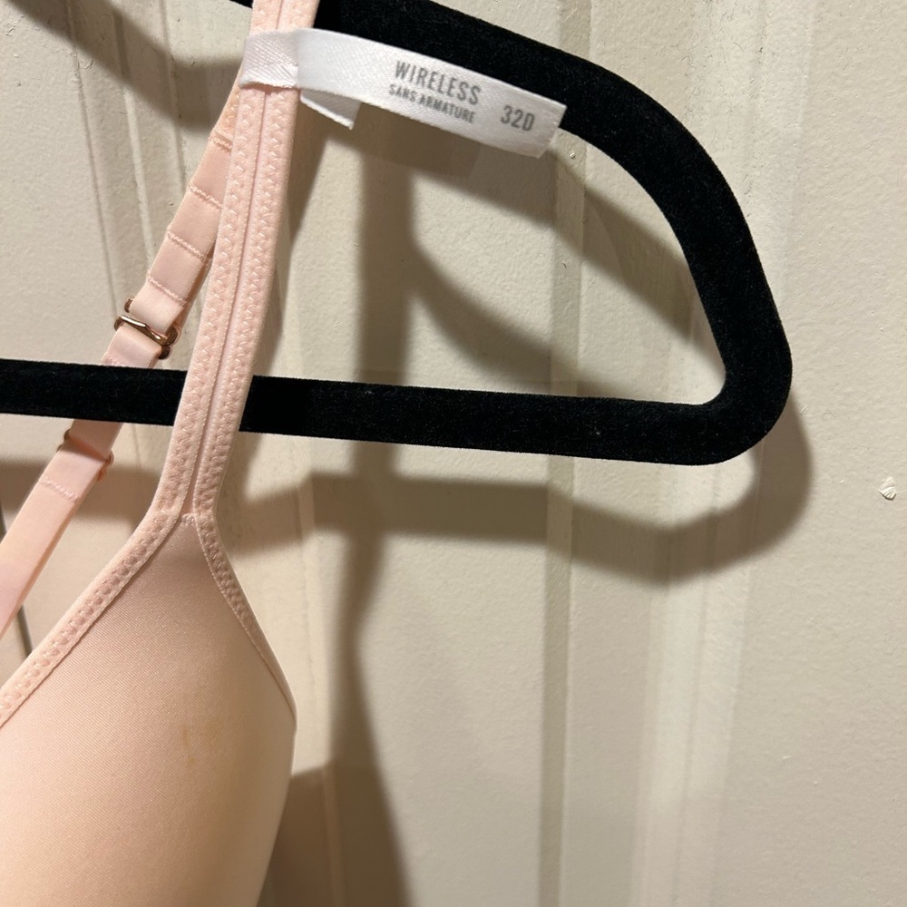 NWT Aerie Real Me Wireless Lightly Lined Bra in Pink , size 32D - Picture 8 of 10
